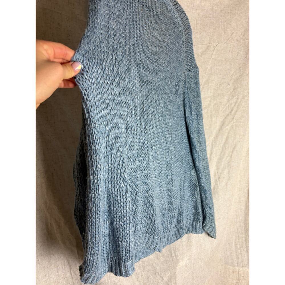 Jenni Kayne Silk Linen Blend Cabin Sweater in Faded Blue Sz. XS - Picture 9 of 10